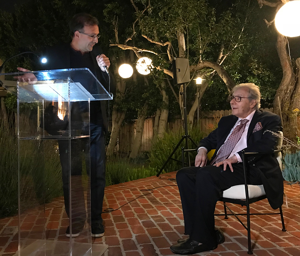 French Consul General Christophe Lemoine honors Lalo Schifrin